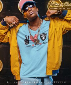 Las Vegas Raiders Peace Love V Neck TShirt