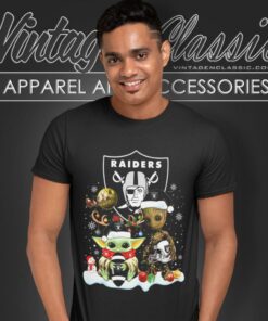 Las Vegas Raiders Shirt Baby Yoda And Groot Santa Christmas T Shirt