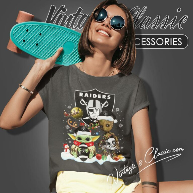 Las Vegas Raiders Shirt Baby Yoda And Groot Santa Christmas Women T Shirt Las Vegas Raiders Shirt Baby Yoda And Groot Santa Christmas Women T Shirt