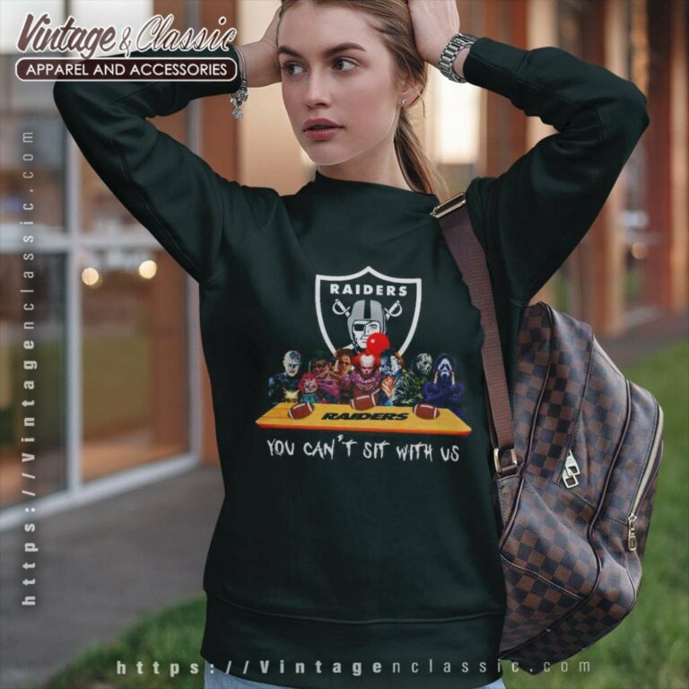 Las Vegas Raiders Shirt Horror Movies You Cant Sit With Us Sweatshirt Las Vegas Raiders Shirt Horror Movies You Cant Sit With Us Sweatshirt