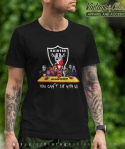 Las Vegas Raiders Shirt Horror Movies You Cant Sit With Us T Shirt