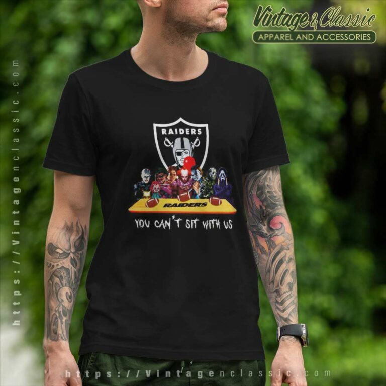 Las Vegas Raiders Shirt Horror Movies You Cant Sit With Us T Shirt Las Vegas Raiders Shirt Horror Movies You Cant Sit With Us T Shirt