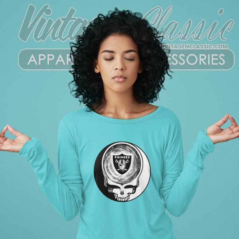 Las Vegas Raiders Shirt Nfl Grateful Dead Logo Long Sleeve Tee Las Vegas Raiders Shirt Nfl Grateful Dead Logo Long Sleeve Tee