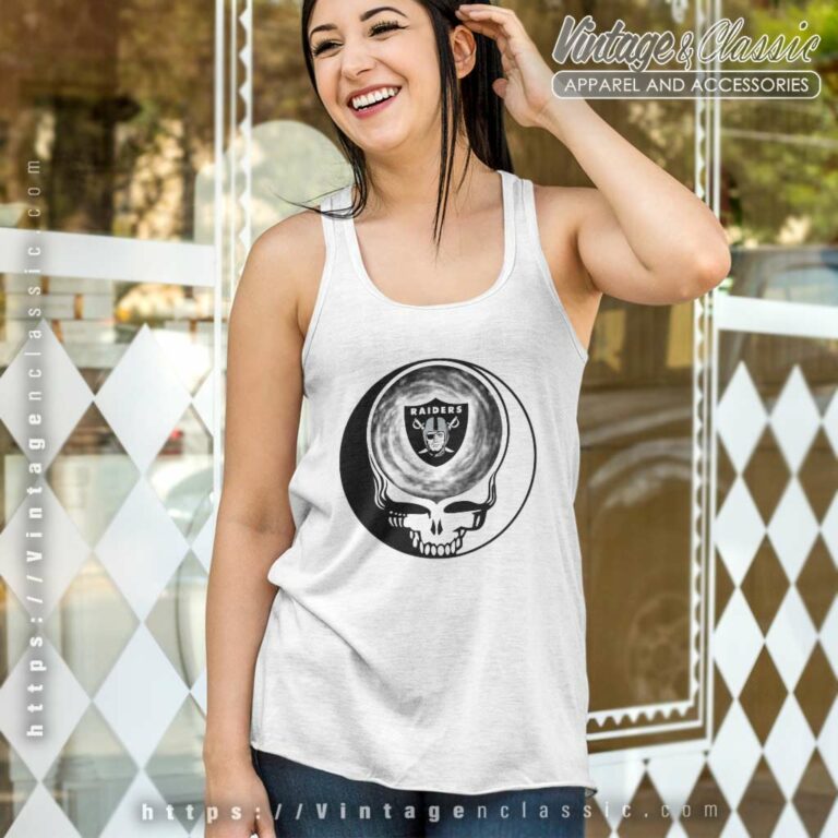 Las Vegas Raiders Shirt Nfl Grateful Dead Logo Tank Top Racerback Las Vegas Raiders Shirt Nfl Grateful Dead Logo Tank Top Racerback
