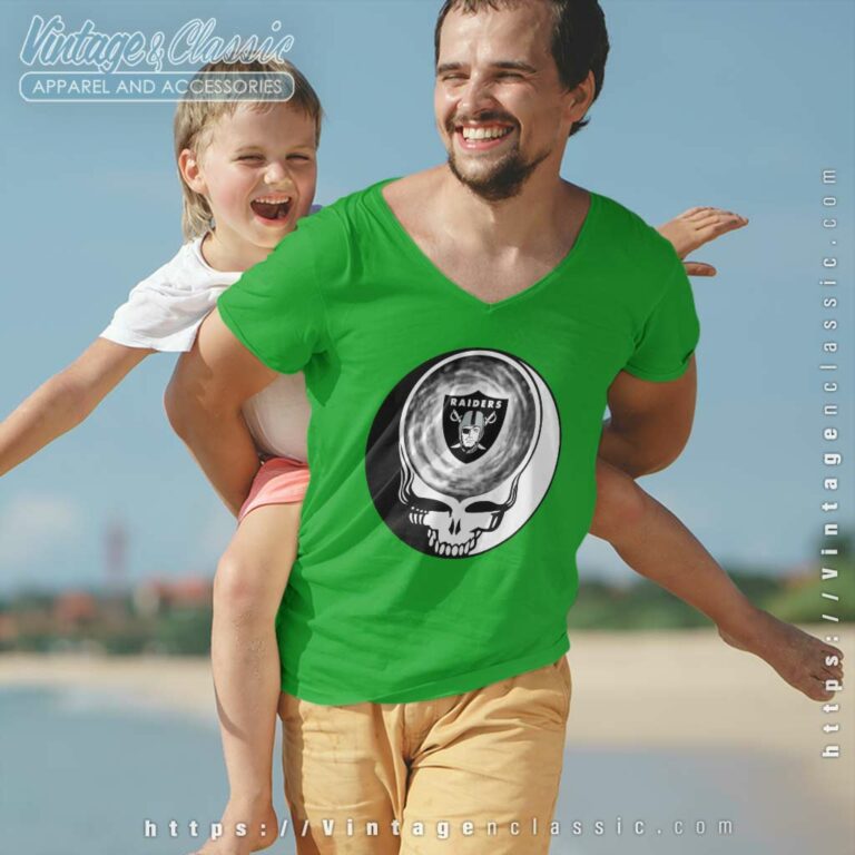 Las Vegas Raiders Shirt Nfl Grateful Dead Logo V Neck TShirt Las Vegas Raiders Shirt Nfl Grateful Dead Logo V Neck TShirt