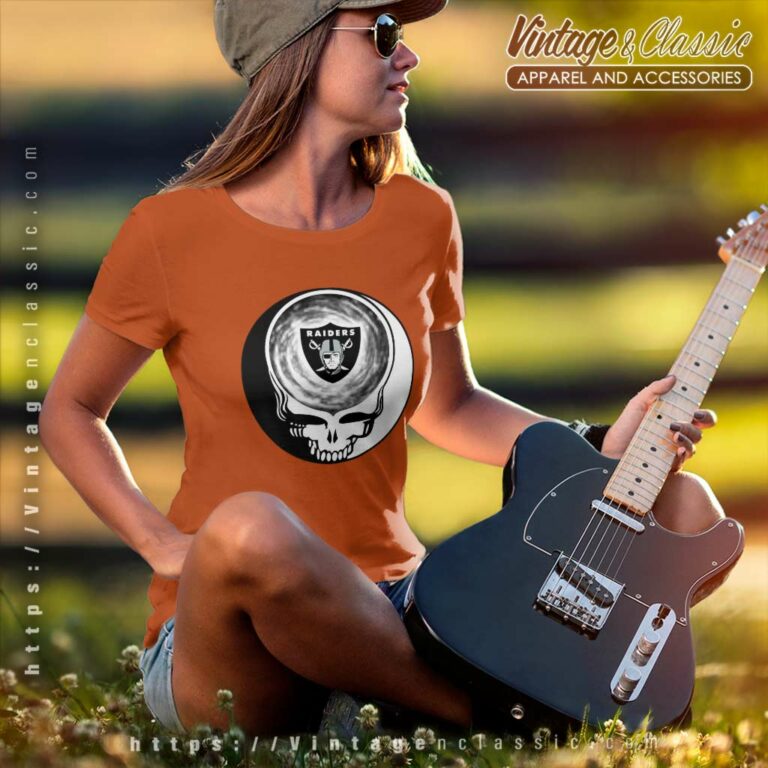 Las Vegas Raiders Shirt Nfl Grateful Dead Logo Women TShirt Las Vegas Raiders Shirt Nfl Grateful Dead Logo Women TShirt