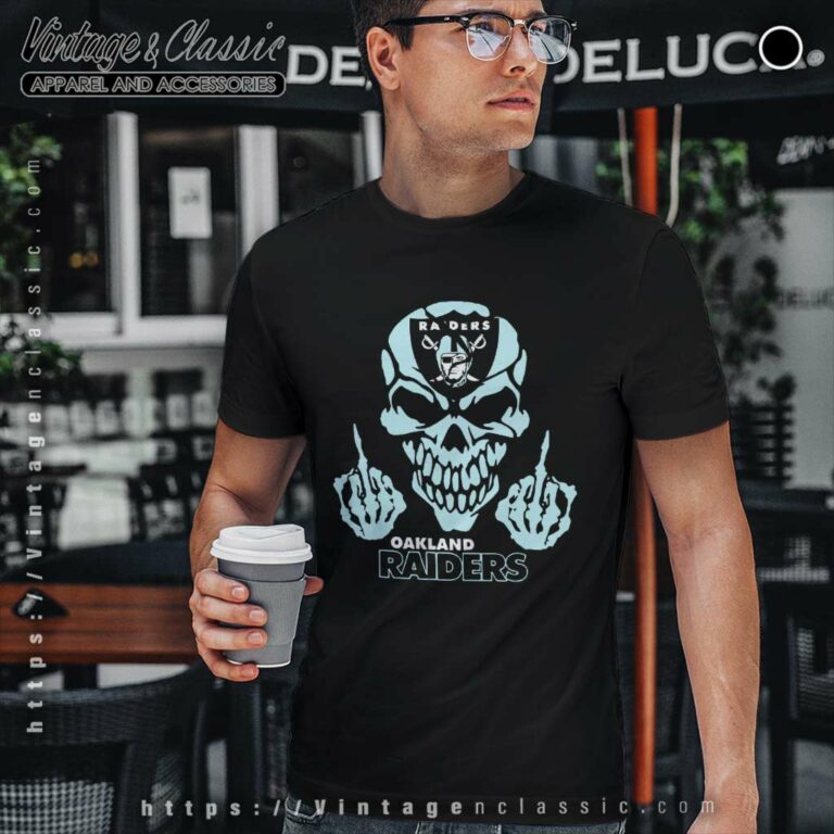 Las Vegas Raiders Skull Middle Finger T Shirt Las Vegas Raiders Skull Middle Finger T Shirt