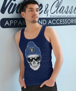 Las Vegas Raiders Skull Wear Hat Tank Top Racerback