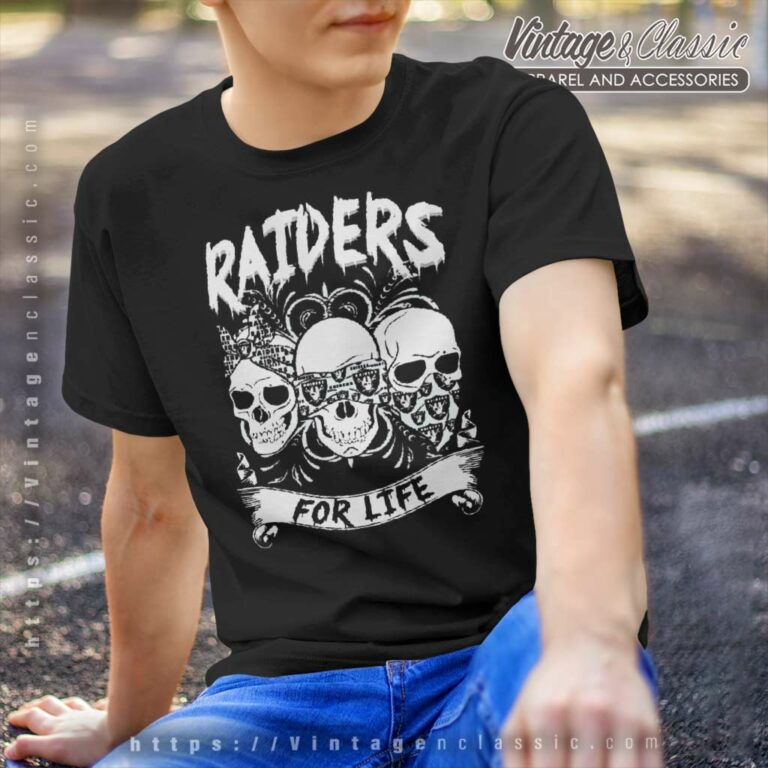 Las Vegas Raiders Skulls For Life T Shirt Las Vegas Raiders Skulls For Life T Shirt
