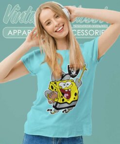 Las Vegas Raiders Spongebob Football Women TShirt