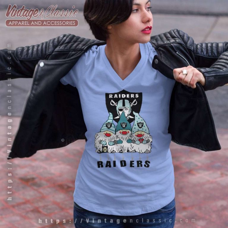 Las Vegas Raiders The Gnomes V Neck TShirt Las Vegas Raiders The Gnomes V Neck TShirt