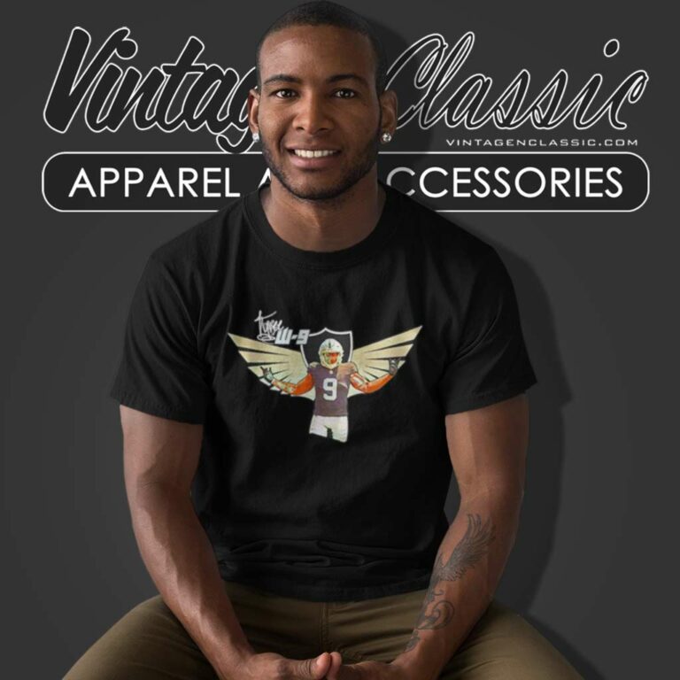 Las Vegas Raiders W9 Tyree Wilson Wings T Shirt Las Vegas Raiders W9 Tyree Wilson Wings T Shirt