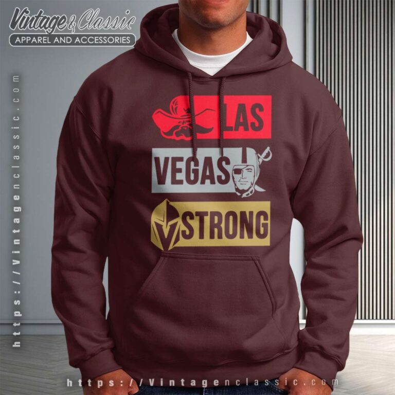 Las Vegas Strong Golden Knights Raiders Hoodie Las Vegas Strong Golden Knights Raiders Hoodie