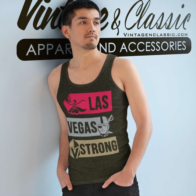 Las Vegas Strong Golden Knights Raiders Tank Top Racerback Las Vegas Strong Golden Knights Raiders Tank Top Racerback