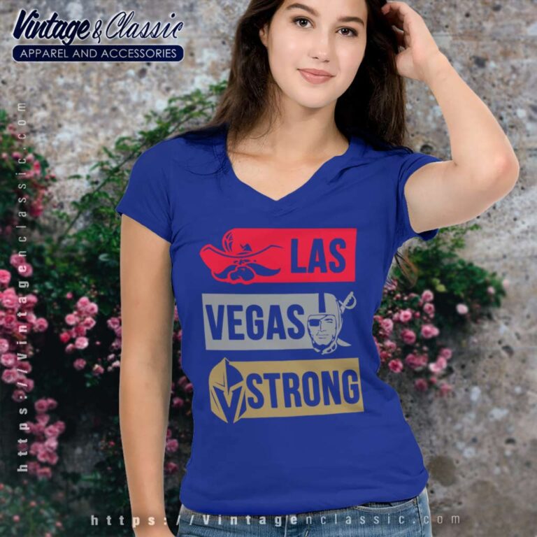 Las Vegas Strong Golden Knights Raiders V Neck TShirt Las Vegas Strong Golden Knights Raiders V Neck TShirt