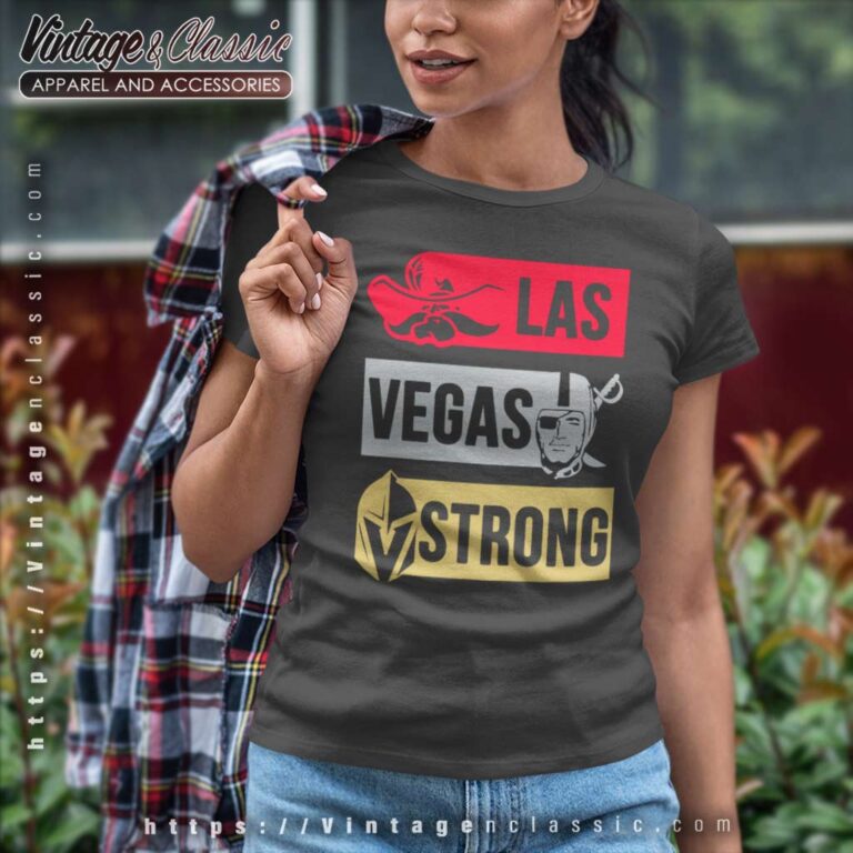 Las Vegas Strong Golden Knights Raiders Women TShirt Las Vegas Strong Golden Knights Raiders Women TShirt