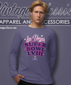 Las Vegas Super Bowl LVIII Logo Shirt 1 Las Vegas Super Bowl Lviii Logo Long Sleeve Tee