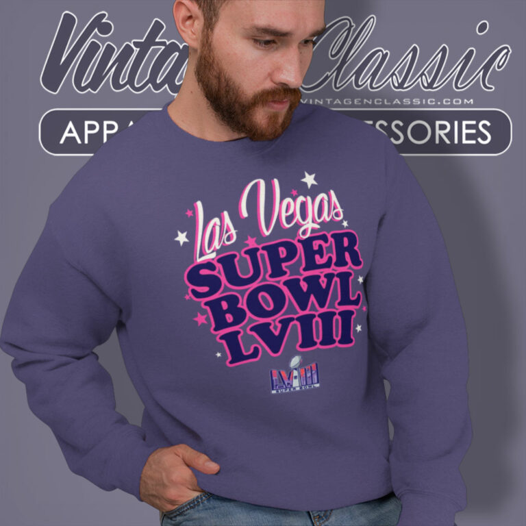 Las Vegas Super Bowl Lviii Logo Sweatshirt Las Vegas Super Bowl Lviii Logo Sweatshirt