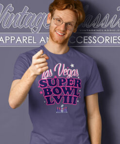 Las Vegas Super Bowl LVIII Logo Shirt 3 Las Vegas Super Bowl Lviii Logo T Shirt
