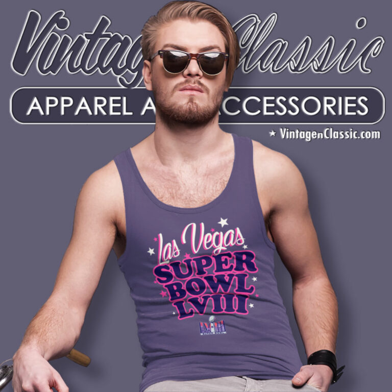 Las Vegas Super Bowl Lviii Logo Tank Top Racerback Las Vegas Super Bowl Lviii Logo Tank Top Racerback