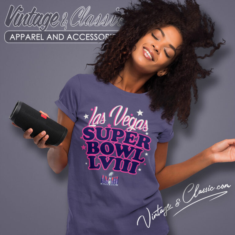 Las Vegas Super Bowl Lviii Logo Women T Shirt Las Vegas Super Bowl Lviii Logo Women T Shirt