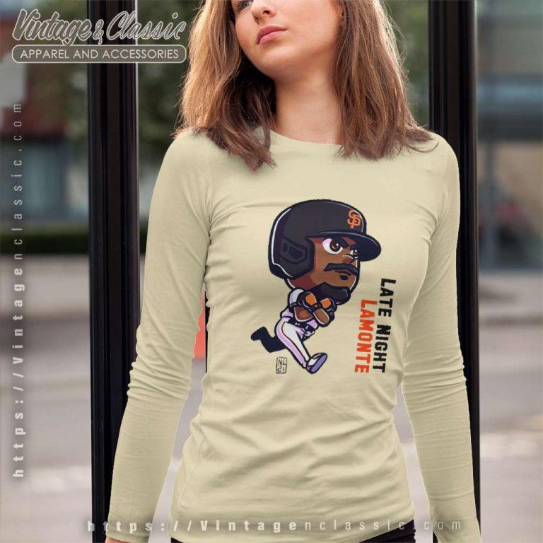 Late Night Lemonte Chibi San Francisco Giants Long Sleeve Tee Late Night Lemonte Chibi San Francisco Giants Long Sleeve Tee