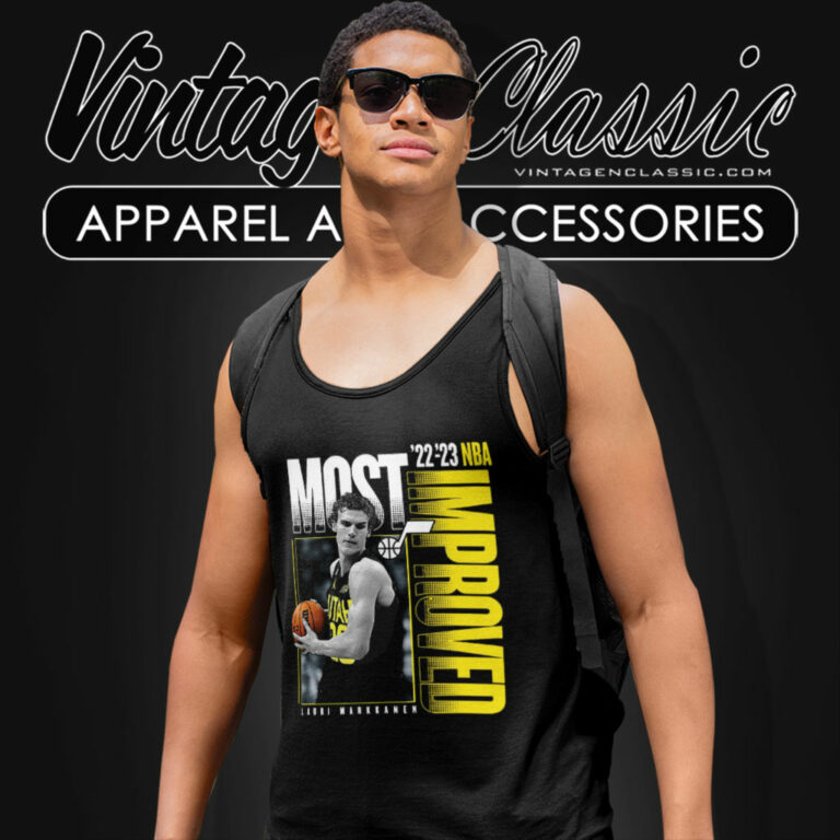Lauri Markkanen Utah Jazz 2023 Nba Most Improved Tank Top Racerback Lauri Markkanen Utah Jazz 2023 Nba Most Improved Tank Top Racerback