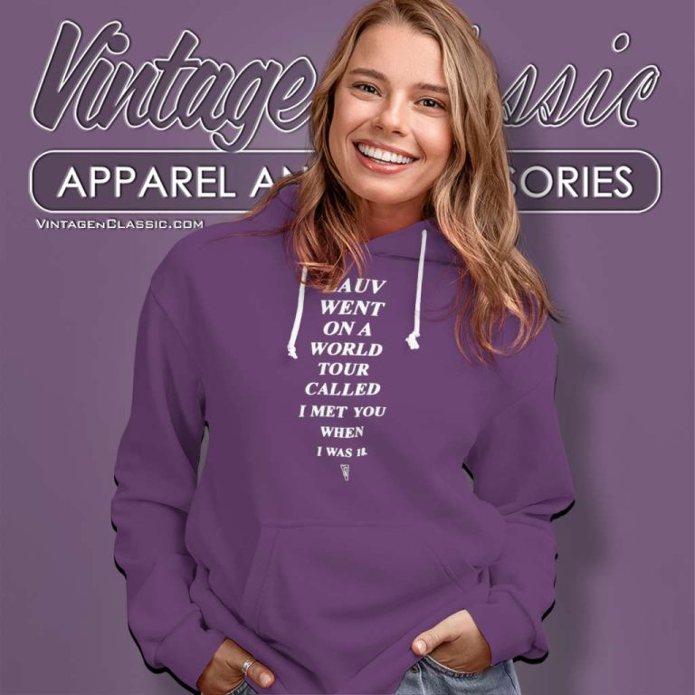 Lauv Shirt Went On A World Tour Hoodie Lauv Shirt Went On A World Tour Hoodie