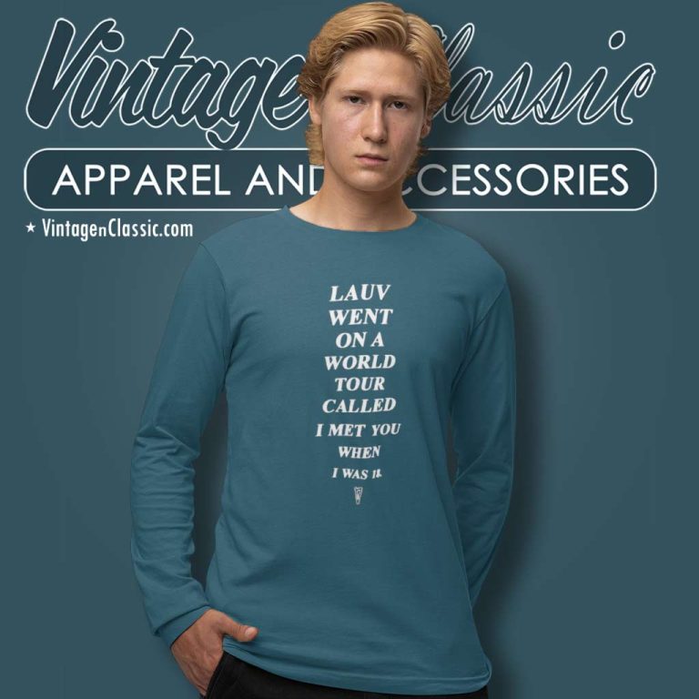 Lauv Shirt Went On A World Tour Long Sleeve Tee Lauv Shirt Went On A World Tour Long Sleeve Tee