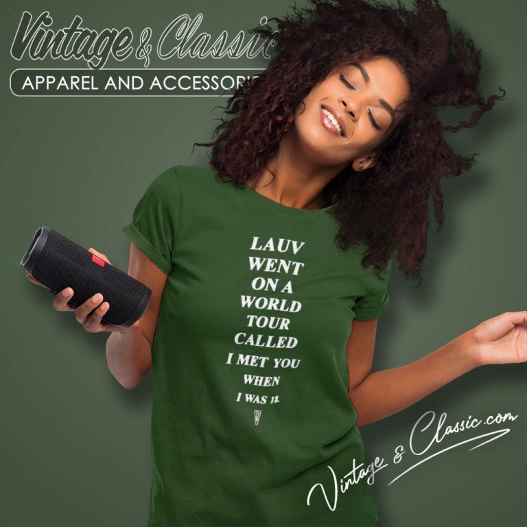 Lauv Shirt Went On A World Tour Women TShirt Lauv Shirt Went On A World Tour Women TShirt