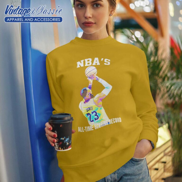 LeBron breaks NBAs All time Scoring Record SWEATSHIRT LeBron breaks NBAs All time Scoring Record SWEATSHIRT