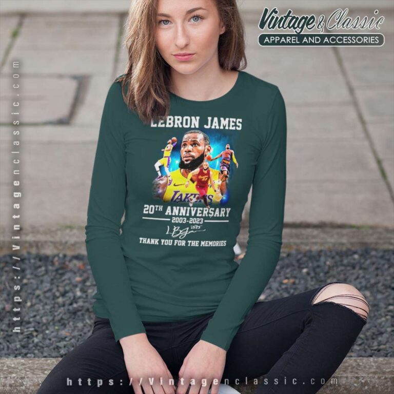 Lebron James 20th Anniversary 2003 2023 Long Sleeve Tee Lebron James 20th Anniversary 2003 2023 Long Sleeve Tee
