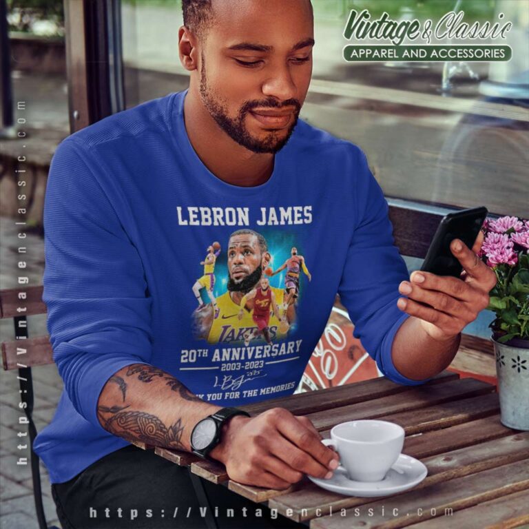 Lebron James 20th Anniversary 2003 2023 Sweatshirt Lebron James 20th Anniversary 2003 2023 Sweatshirt