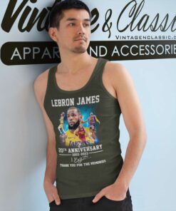 Lebron James 20th Anniversary 2003 2023 Tank Top Racerback