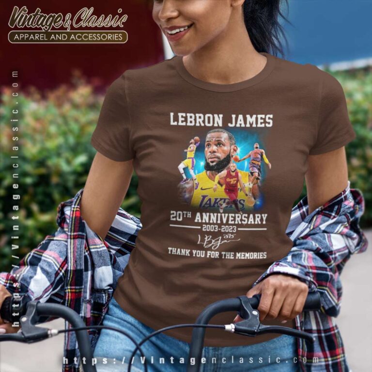 Lebron James 20th Anniversary 2003 2023 Women TShirt Lebron James 20th Anniversary 2003 2023 Women TShirt