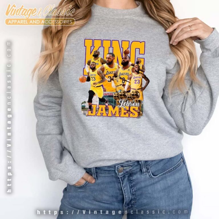 Lebron James King of The World Sweatshirt 2 Lebron James King of The World Sweatshirt 2