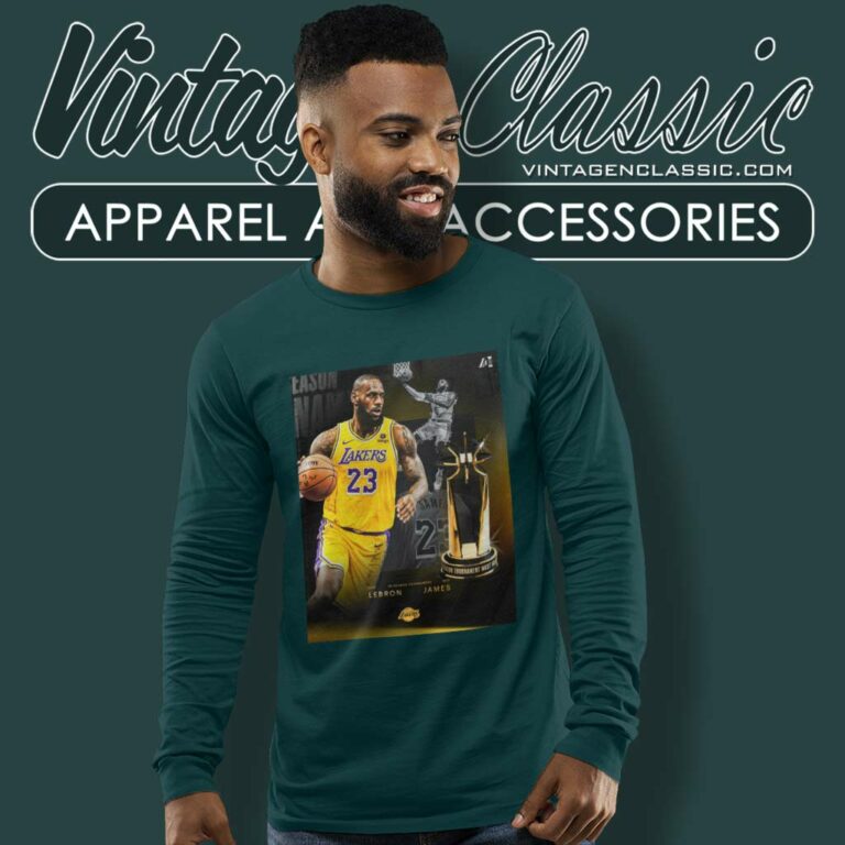 Lebron James Mvp In Season Tournament Shirt Year 21 The Inaugural Long Sleeve Tee Lebron James Mvp In Season Tournament Shirt Year 21 The Inaugural Long Sleeve Tee