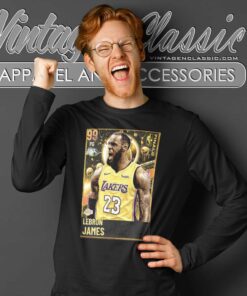 Lebron James Nba Champ Poster Long Sleeve Tee