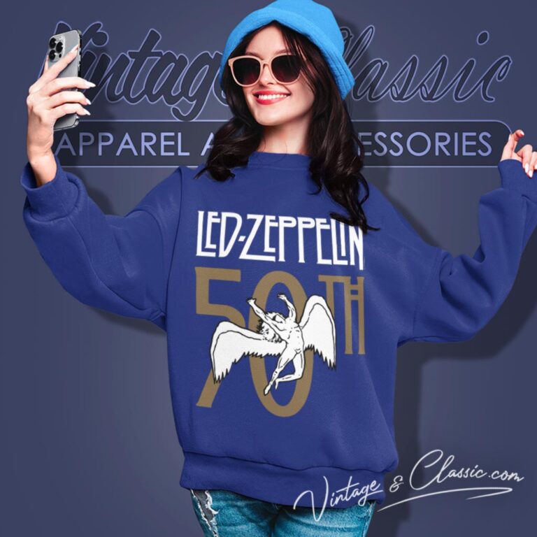 Led Zeppelin 50th Logo Sweatshirt Led Zeppelin 50th Logo Sweatshirt