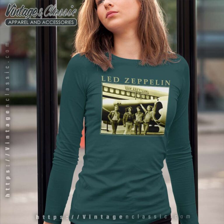 Led Zeppelin Airplane Picture Long Sleeve Tee Led Zeppelin Airplane Picture Long Sleeve Tee