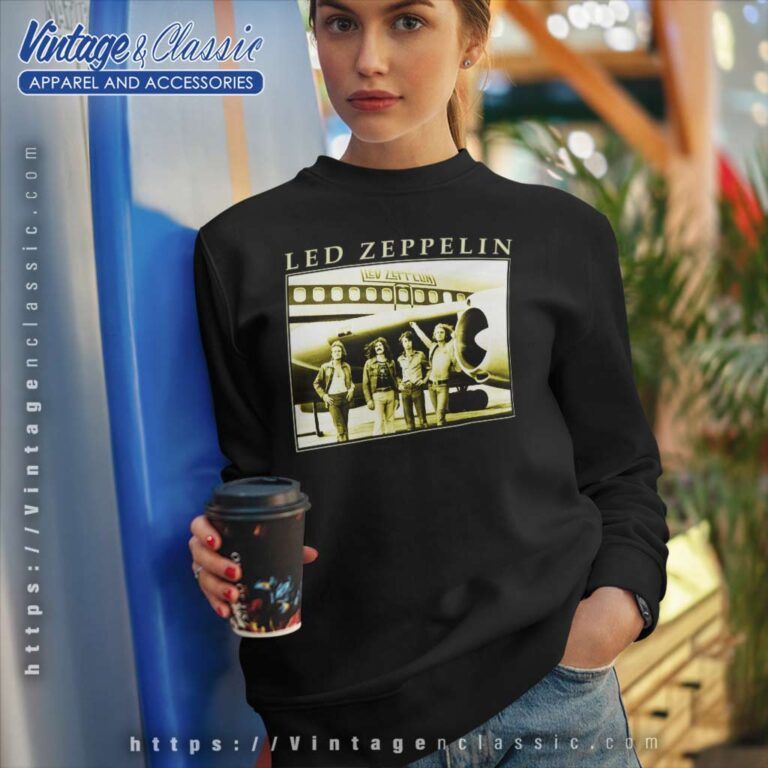 Led Zeppelin Airplane Picture Sweatshirt Led Zeppelin Airplane Picture Sweatshirt