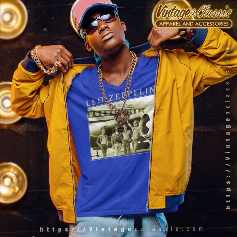 Led Zeppelin Airplane Picture V Neck TShirt Led Zeppelin Airplane Picture V Neck TShirt