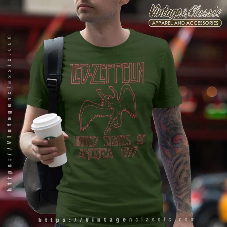 Led Zeppelin American Tour 1977 T Shirt Led Zeppelin American Tour 1977 T Shirt