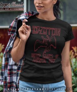 Led Zeppelin American Tour 1977 Women TShirt