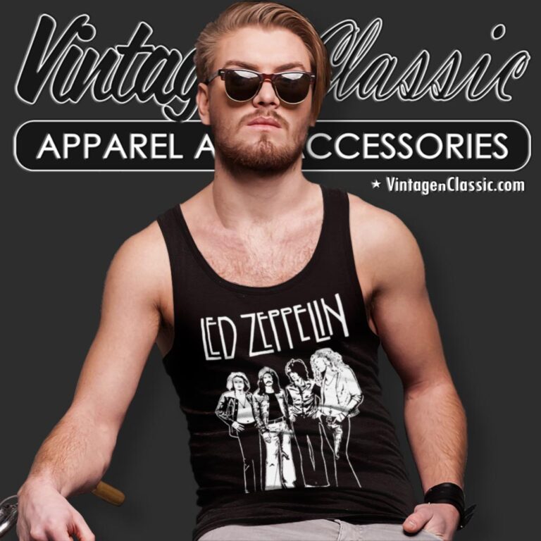 Led Zeppelin Band Tank Top Racerback Led Zeppelin Band Tank Top Racerback