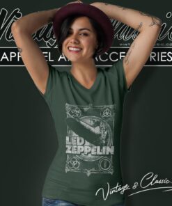 Led Zeppelin Fantasy Activewear V Neck TShirt 1