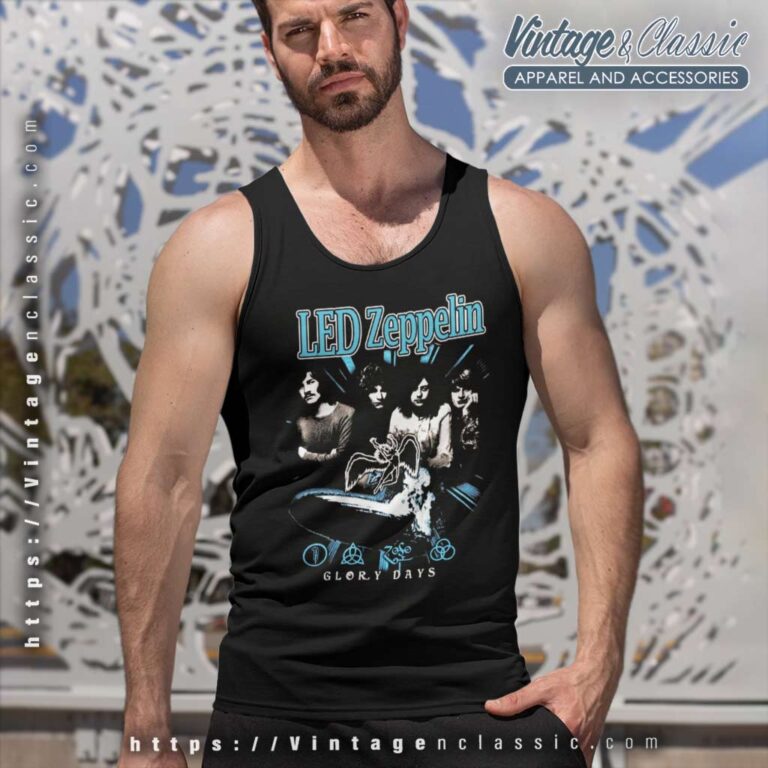 Led Zeppelin Glory Days Tank Top Racerback Led Zeppelin Glory Days Tank Top Racerback