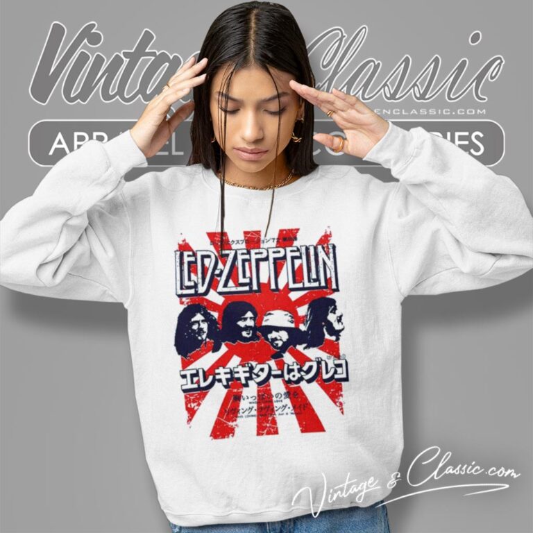 Led Zeppelin Japanese Burst Sweatshirt Led Zeppelin Japanese Burst Sweatshirt