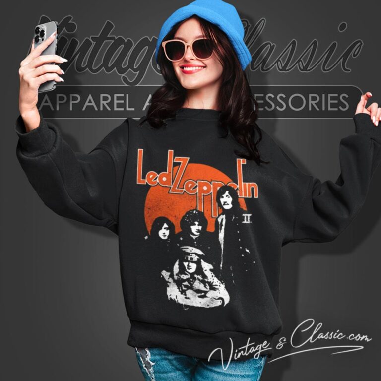 Led Zeppelin Orange Circle Sweatshirt Led Zeppelin Orange Circle Sweatshirt