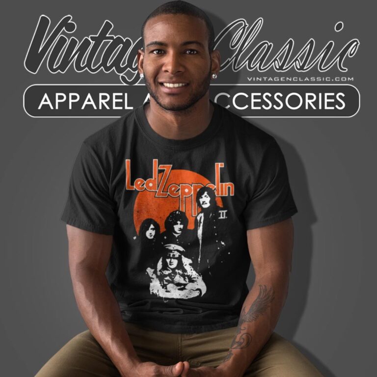 Led Zeppelin Orange Circle T Shirt Led Zeppelin Orange Circle T Shirt
